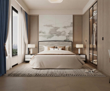 New Chinese Style Bedroom-ID:487649423