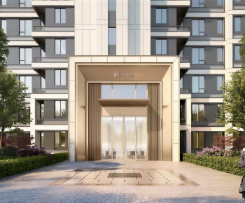 Modern Facade Element-ID:591466908