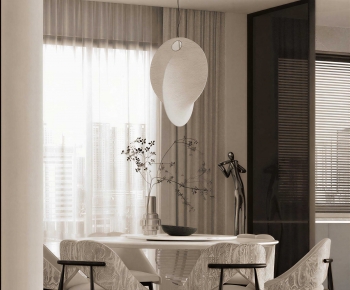Wabi-sabi Style Dining Room-ID:937772992