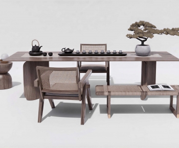 New Chinese Style Tea Tables And Chairs-ID:497478961