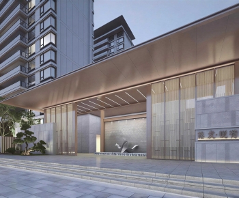 Modern Facade Element-ID:683908948
