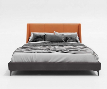 Modern Double Bed-ID:670496941