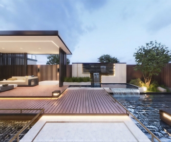 Modern Courtyard/landscape-ID:730535033