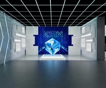 Modern Office Exhibition Hall-ID:458204987