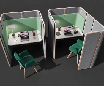 Modern Office Desk And Chair-ID:895940073