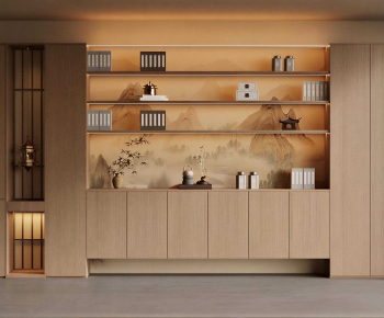 New Chinese Style Bookcase-ID:959913022