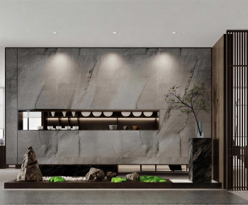 New Chinese Style Plant Landscaping-ID:489063988