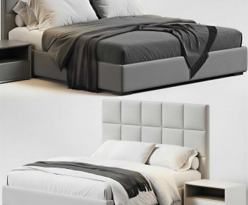 Modern Double Bed-ID:168240158