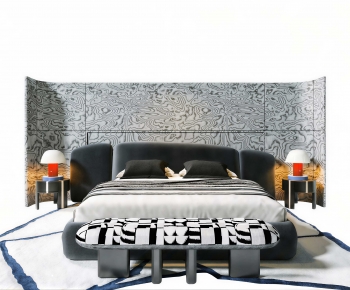 Modern Double Bed-ID:254486086