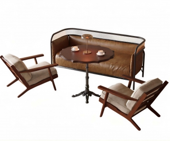 Retro Style Leisure Table And Chair-ID:578483104