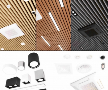 Modern Suspended Ceiling-ID:141596087