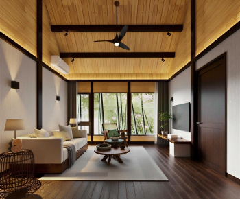 Wabi-sabi Style A Living Room-ID:514267929