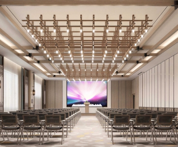 New Chinese Style Office Lecture Hall-ID:908478987