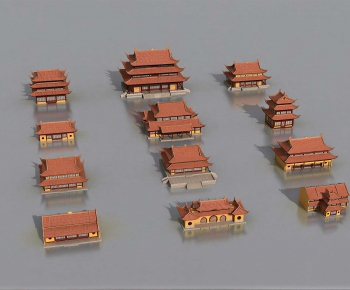 Chinese Style Ancient Architectural Buildings-ID:780864958