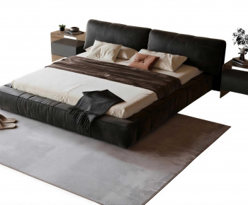 Modern Double Bed-ID:294378044
