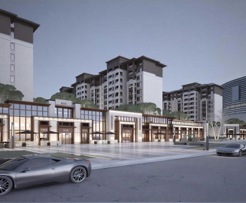 New Chinese Style Commercial Street-ID:493674046