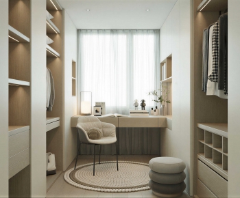 Modern Clothes Storage Area-ID:784635072