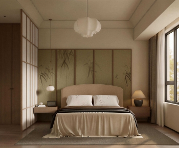 Wabi-sabi Style Bedroom-ID:225188976