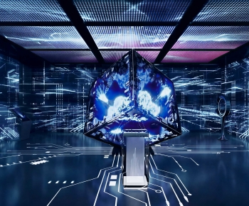 Modern Exhibition Hall-ID:838573932