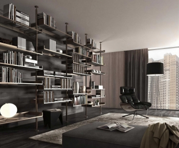 Industrial Style Study Space-ID:123280059
