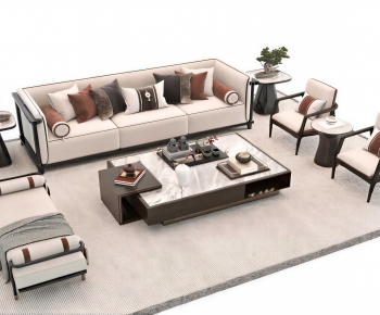 New Chinese Style Sofa Combination-ID:934873108