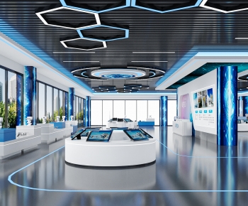 Modern Office Exhibition Hall-ID:138242965