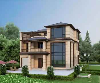 New Chinese Style Detached Villa-ID:567385919