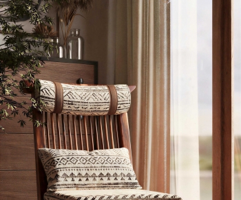 Wabi-sabi Style Lounge Chair-ID:363977919