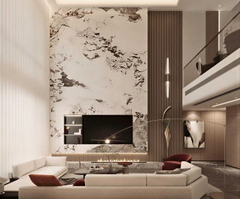 Modern A Living Room-ID:709631923