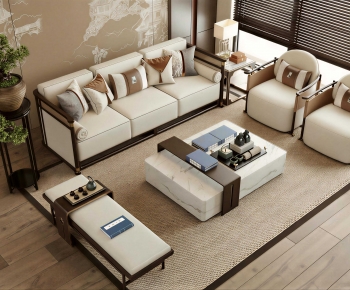 New Chinese Style Sofa Combination-ID:342039111