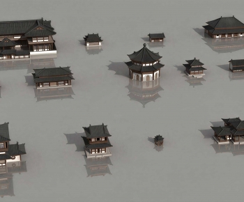 Chinese Style Ancient Architectural Buildings-ID:403903019