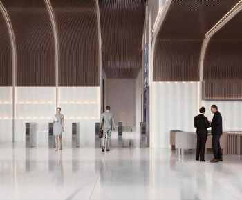 Modern Office Reception Desk-ID:223084938