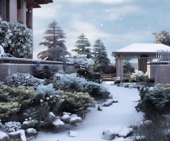 New Chinese Style Courtyard/landscape-ID:870031124