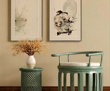 New Chinese Style Lounge Chair-ID:586638931