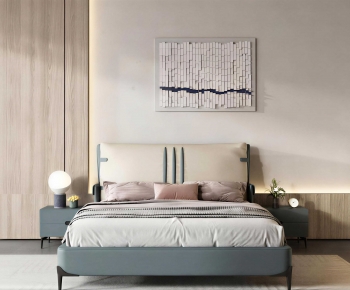 Modern Double Bed-ID:774252898