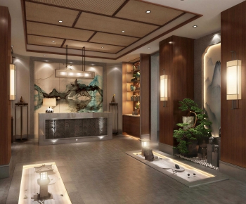 New Chinese Style Lobby Hall-ID:681683061