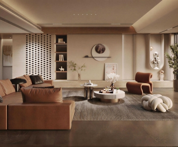 Wabi-sabi Style A Living Room-ID:609451067