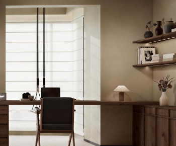 Wabi-sabi Style Study Space-ID:809701929