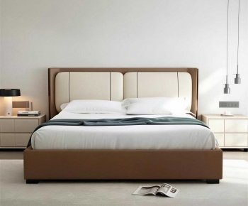 Modern Double Bed-ID:350038055