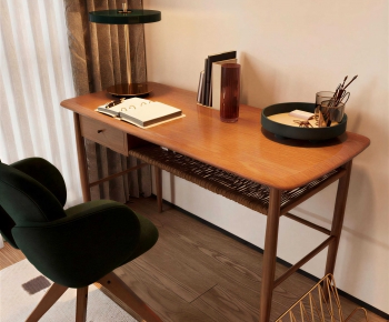 Modern Computer Desk And Chair-ID:892393117