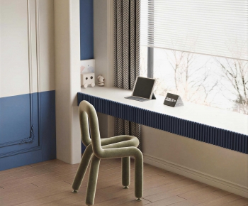 Modern Computer Desk And Chair-ID:604593043