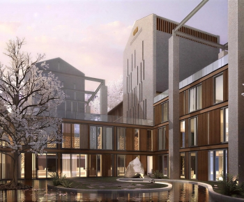 New Chinese Style Appearance Of Commercial Building-ID:199300057