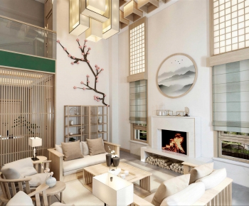 New Chinese Style A Living Room-ID:830177073