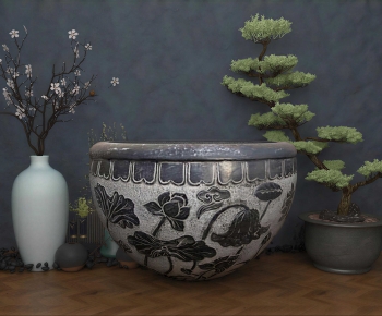 New Chinese Style Garden-ID:713165046