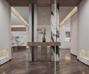 New Chinese Style Hallway-ID:129179008