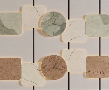 Wabi-sabi Style Wall Clock-ID:215299152