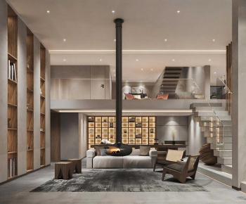 Modern A Living Room-ID:966367966