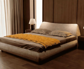 Modern Double Bed-ID:267491109