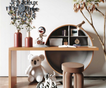 Modern Computer Desk And Chair-ID:709311965