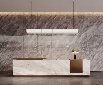 Modern Office Reception Desk-ID:586841118